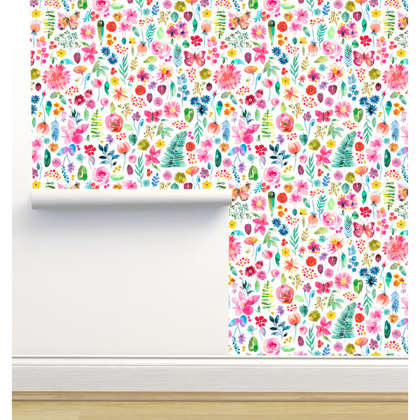 Limitless Walls Ninola Designs Peel & Stick Floral Roll Wayfair